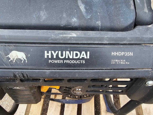 Hyundai - generator 7 hp - 208cc - benzinemotor 4-takt - afbeelding 6 van  6