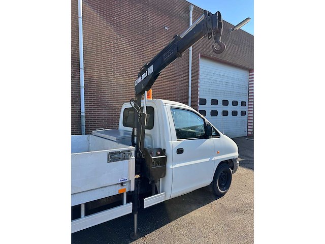 Hyundai - h 200 - 2.5 tci lwb - open bakwagen v.v. aluminium laadbak + kraan hiab 0,8t - afbeelding 17 van  21