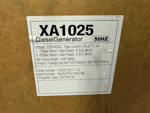 Hyundai - xa1025 (55252ff) nieuw - power generator - 2021 - afbeelding 3 van  4