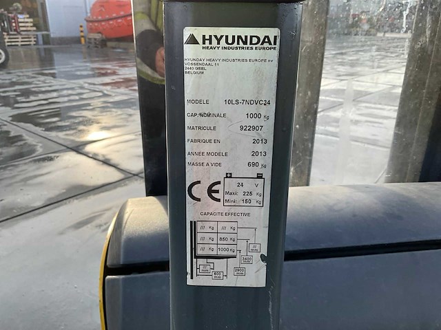Hyundai 10ls-7ndvc34 stacker - afbeelding 10 van  10
