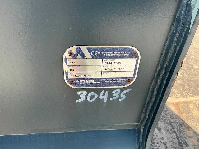 Hyundai 140 graafbak (ongebruikt) - afbeelding 5 van  5