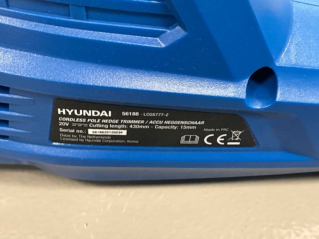 Hyundai 2-in-1 kettingzaag en heggenschaar - afbeelding 3 van  6