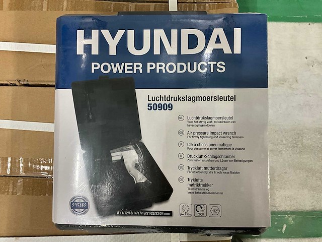 Hyundai 50909 pneumatische slagmoersleutel (21x) - afbeelding 4 van  4