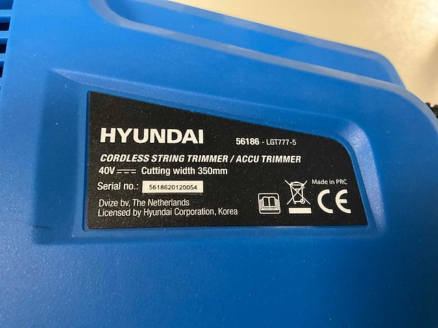 Hyundai 56186 accu bosmaaier - 40v - afbeelding 7 van  7