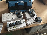 Hyundai 56871ff/5687ff/56871ff accugereeschap set 20v - afbeelding 1 van  8