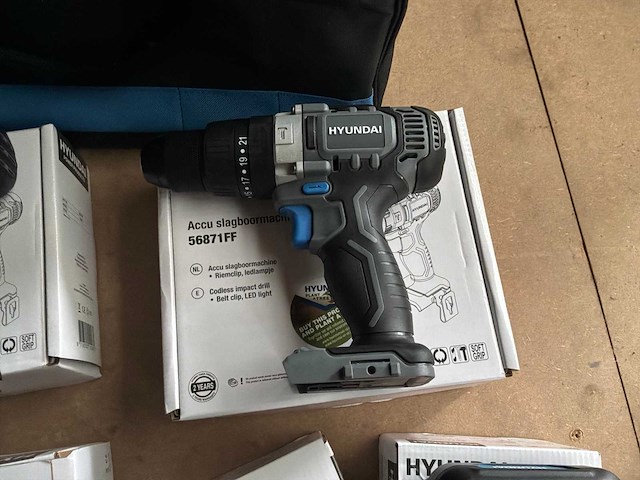 Hyundai 56871ff/5687ff/56871ff accugereeschap set 20v - afbeelding 5 van  8