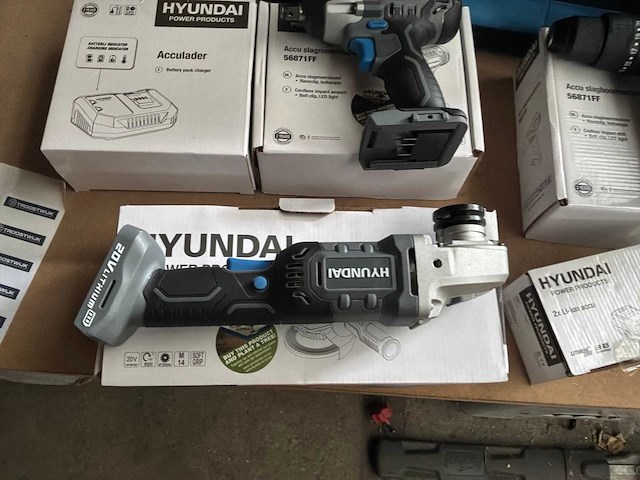 Hyundai 56871ff/5687ff/56871ff accugereeschap set 20v - afbeelding 3 van  8
