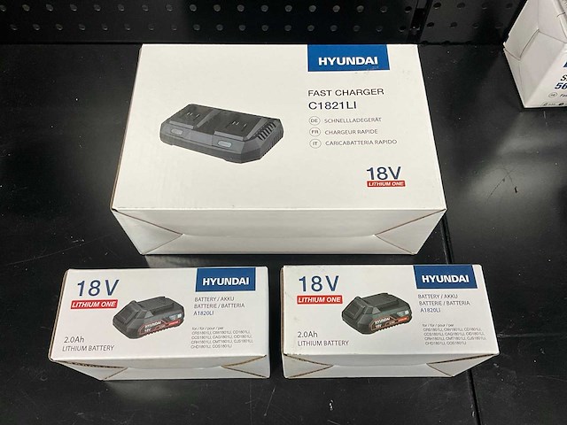 Hyundai c1821li dubbele acculader - afbeelding 1 van  1