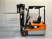 Hyundai hbf15t - vorkheftruck triplex - freelift - sideshift