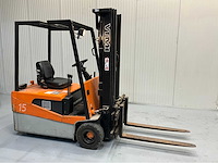 Hyundai hbf15t - vorkheftruck triplex - freelift - sideshift - afbeelding 9 van  10