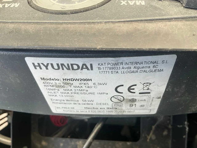 Hyundai hhdw200h stoomcleaner - afbeelding 2 van  10