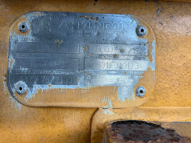 Hyundai hl 730-3 shovel - afbeelding 38 van  42