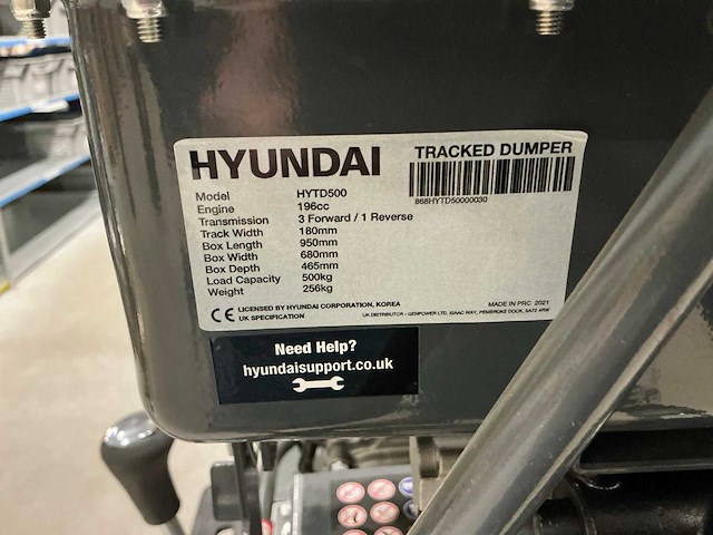 Hyundai hytd500 kruiwagen - afbeelding 4 van  8