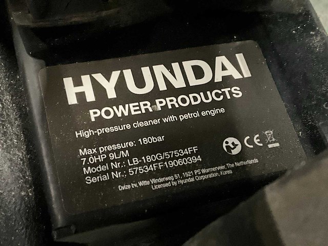 Hyundai lb-180 hogedrukreiniger - afbeelding 6 van  14