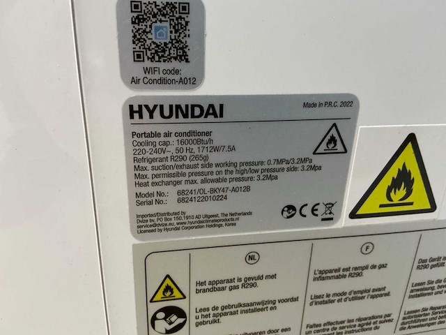 Hyundai ol-bky47-a012b mobiele airco - afbeelding 6 van  6