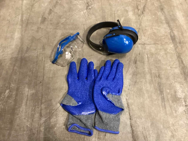 Hyundai pbm set - veiligheidsbril & gehoorbescherming & handschoenen (2x) - afbeelding 1 van  2