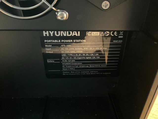 Hyundai portable power station (3x) - afbeelding 3 van  5
