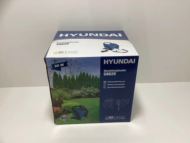 Hyundai wandslanghaspel / waterhaspel - 20m - 24bar - afbeelding 1 van  2