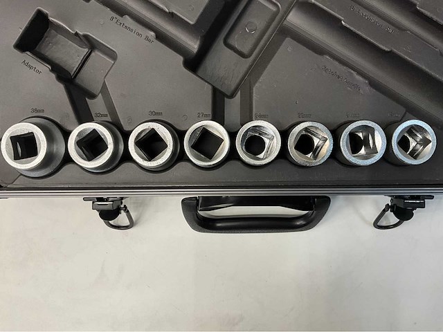 Hzman dopsleutelset in koffer 16 pcs- telescopische ratel uitschuifbaar - doppen 19 tm 50mm - afbeelding 6 van  16
