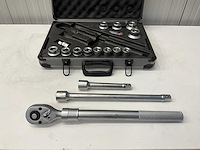 Hzman dopsleutelset in koffer 16 pcs- telescopische ratel uitschuifbaar - doppen 19 tm 50mm - afbeelding 9 van  13