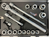 Hzman dopsleutelset in koffer 16 pcs- telescopische ratel uitschuifbaar - doppen 19 tm 50mm - afbeelding 11 van  15