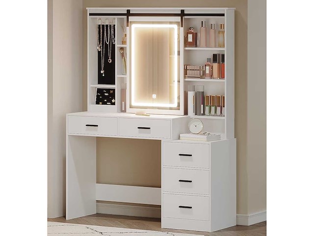 Hzuaneri - kaptafel met verstelbare led verlichting - afbeelding 1 van  4