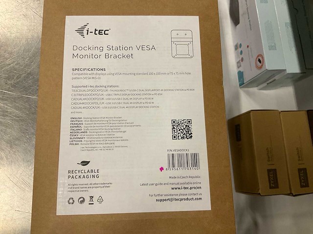 I-tec docking station vesa monitor bracket (45x) - afbeelding 2 van  2