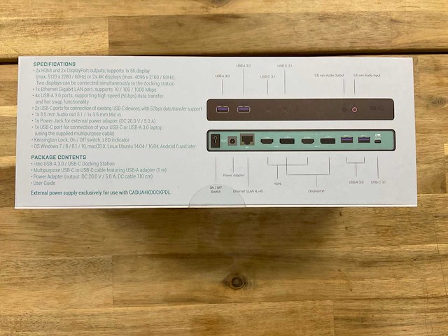 I-tec dockingstation +power adapter 100w - afbeelding 3 van  3