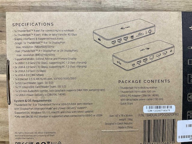 I-tec thunderbolt dual displayport dockingstation pro + power delivery 92w - afbeelding 2 van  2