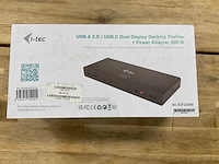 I-tec usb-c dual display dockingstation + power adapter 100w - afbeelding 2 van  3