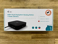 I-tec usb-c dual displayport docking station + power delivery - afbeelding 1 van  2