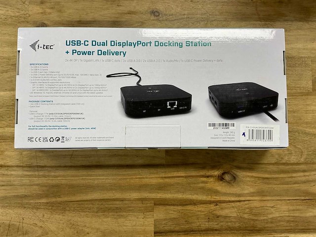 I-tec usb-c dual displayport docking station + power delivery - afbeelding 2 van  2