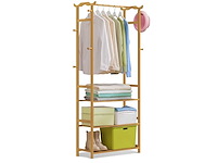 I-wannahave - bamboe kledingrek/garderoberek 70x30x170 cm - afbeelding 1 van  1