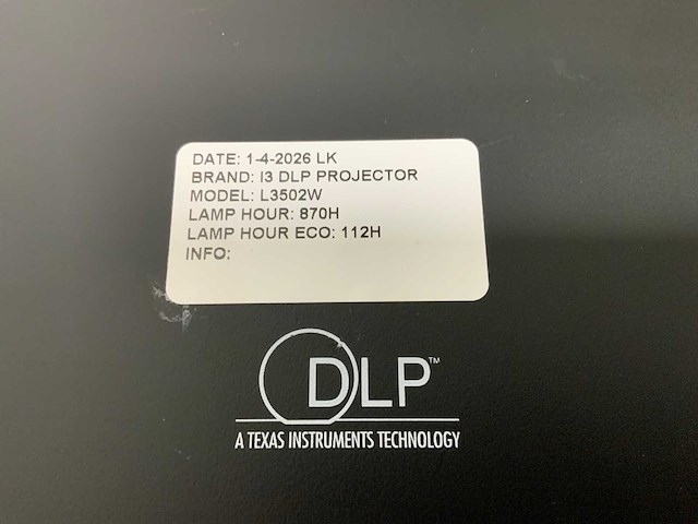 I3 dpl projector l3502w lazer beamers & projectie - afbeelding 5 van  5