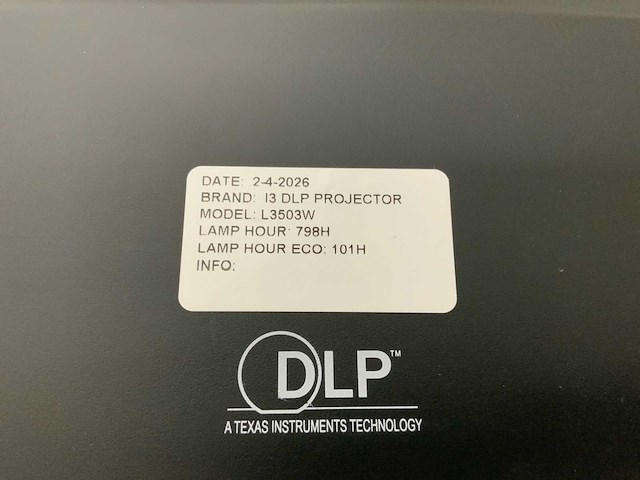 I3 dpl projector l3503w lazer beamers & projectie - afbeelding 7 van  7