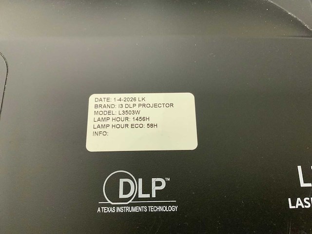 I3 dpl projector l3503w lazer beamers & projectie - afbeelding 7 van  7
