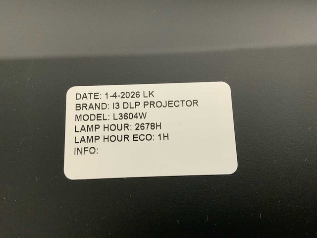 I3 dpl projector l3604w lazer beamers & projectie(2x) - afbeelding 4 van  4
