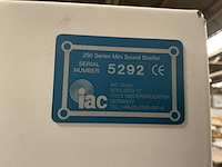 Iac 250 series mini sound shelter - afbeelding 7 van  7