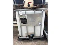 Ibc 1000 liter met kunststof pallet