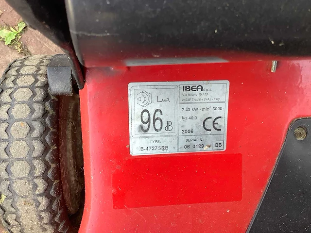 Ibea b-4727srb grasmaaier - afbeelding 5 van  5