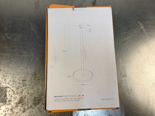 Ibergrif m34054a standing toilet holder (11x) - afbeelding 2 van  5