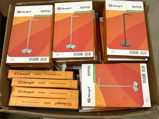 Ibergrif wc rolhouder badkamer accessoires (42x) - afbeelding 4 van  4