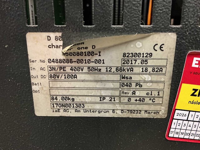 Ibg - 80v 100a - battery chargers - 2017 - afbeelding 2 van  2