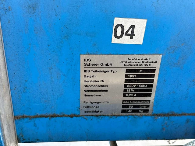 Ibs teilreiniger - 1991 - f - onderdelenreiniger 50l - afbeelding 4 van  5