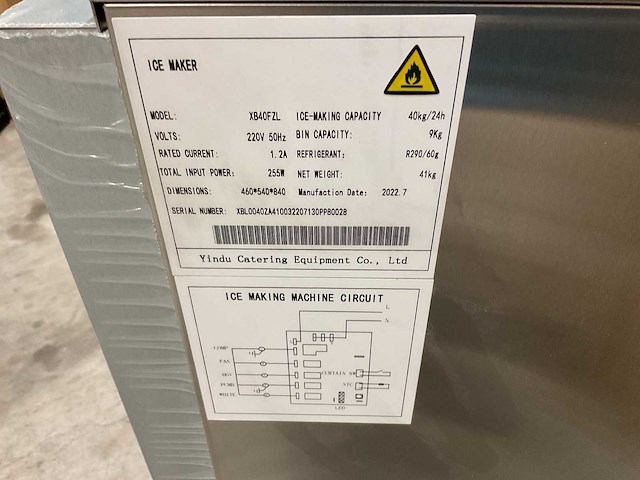 Ice maker xb40fzl ijsblokjesmachine - afbeelding 34 van  47