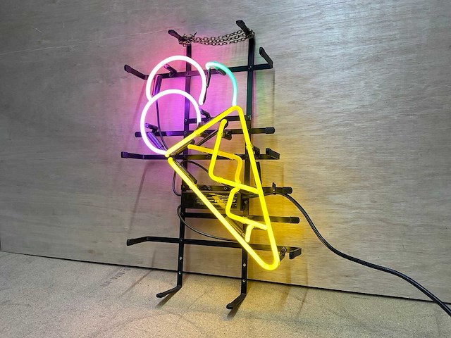 Icecream glas neon - afbeelding 1 van  3