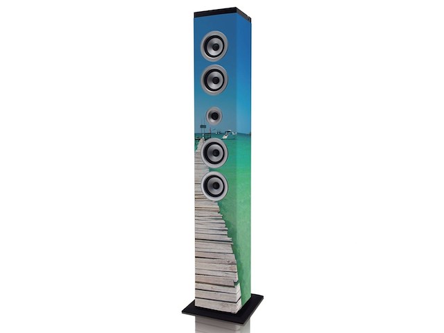 Ices speaker toren met bluetooth blauwgroen - afbeelding 3 van  6