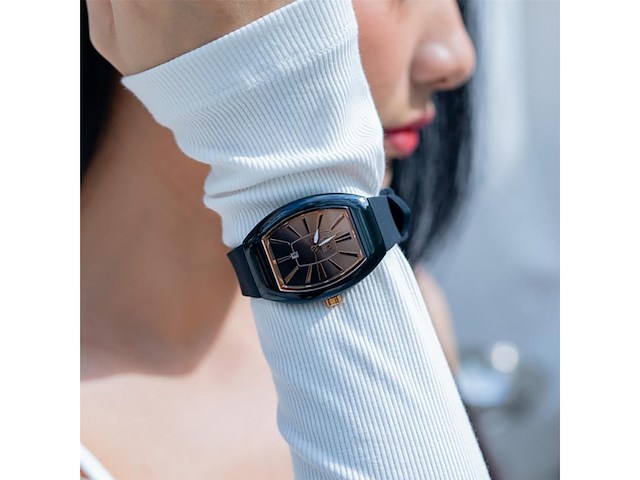 Icewatch ice boliday dome black sunset rg dameshorloge met siliconen band - afbeelding 3 van  3