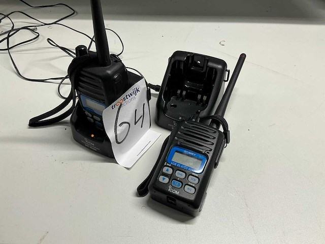 Icom ic-m87 atex portofoon (2x) - afbeelding 1 van  6