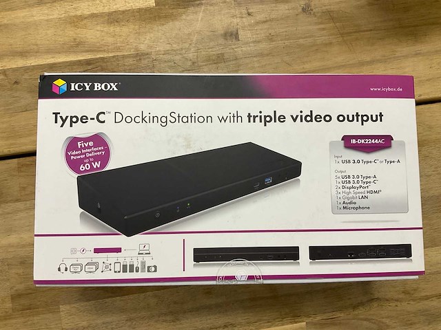 Icy box docking station - afbeelding 1 van  2